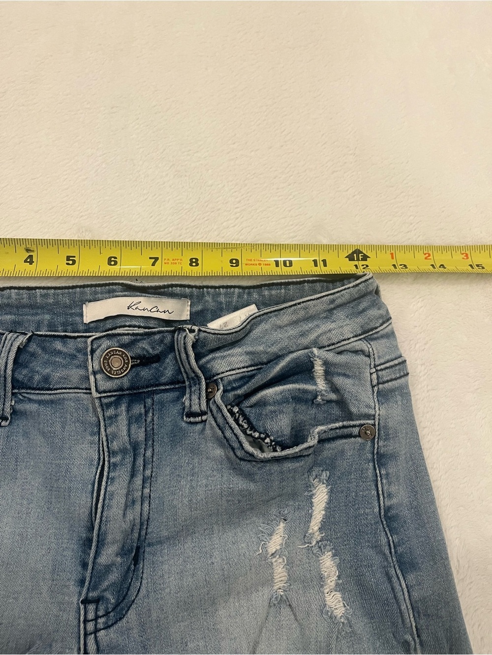 KanCan Distressed Moto Skinny Jeans - Size 27 / 7 - Picture 4 of 9